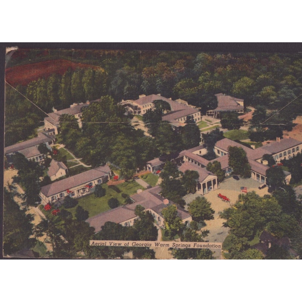 Little White House Warm Springs Georgia GA FDR Curt Teich Souvenir Folder 1953 - Picture 2 of 2